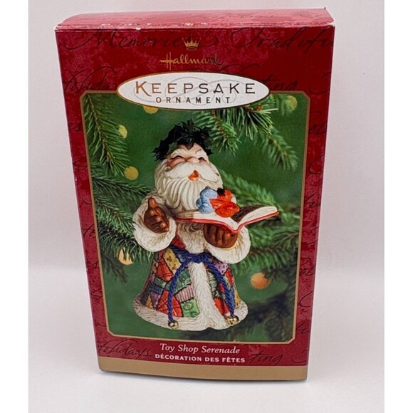 Hallmark Keepsake Toy Shop Serenade Christmas Tree Ornament Santa Claus Birds - Picture 9 of 11